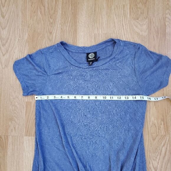 Bobeau Jessica Twist Hem Slub Tee sz XXS - Picture 10 of 13